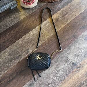 Gucci GG Marmont Mini Black Crossbody Bag